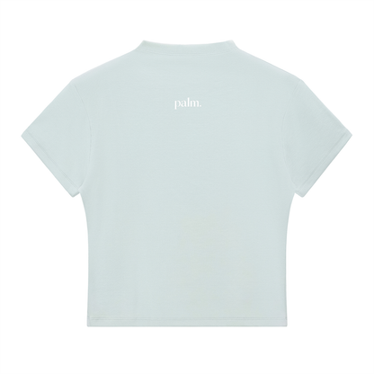 Classic Palm Slim Fit Mock Neck Tee