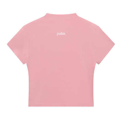 Classic Palm Slim Fit Mock Neck Tee