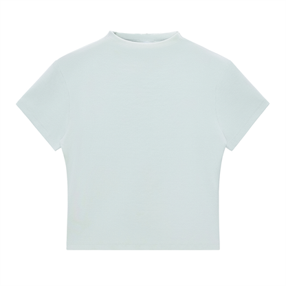 Classic Palm Slim Fit Mock Neck Tee