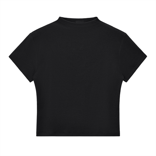 Classic Palm Slim Fit Mock Neck Tee